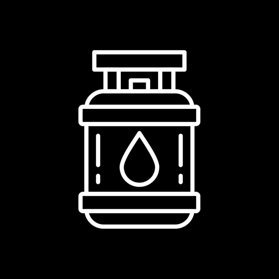 Propane Line Inverted Icon vector