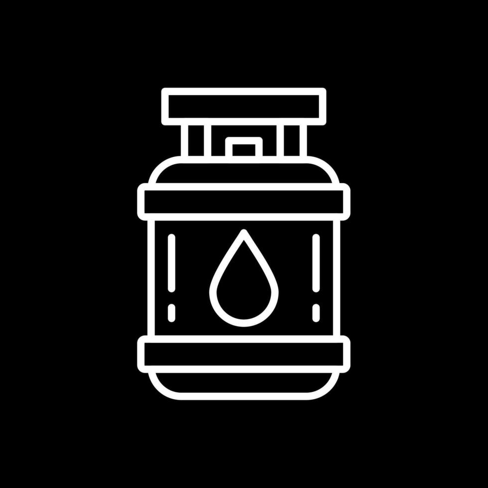 Propane Line Inverted Icon vector