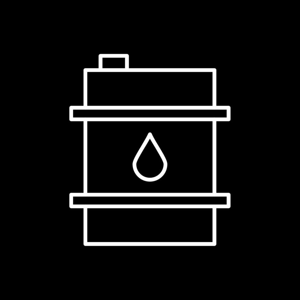 Barrel Line Inverted Icon vector