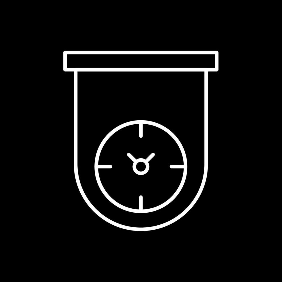 Kitchen Timer Line Inverted Icon vector