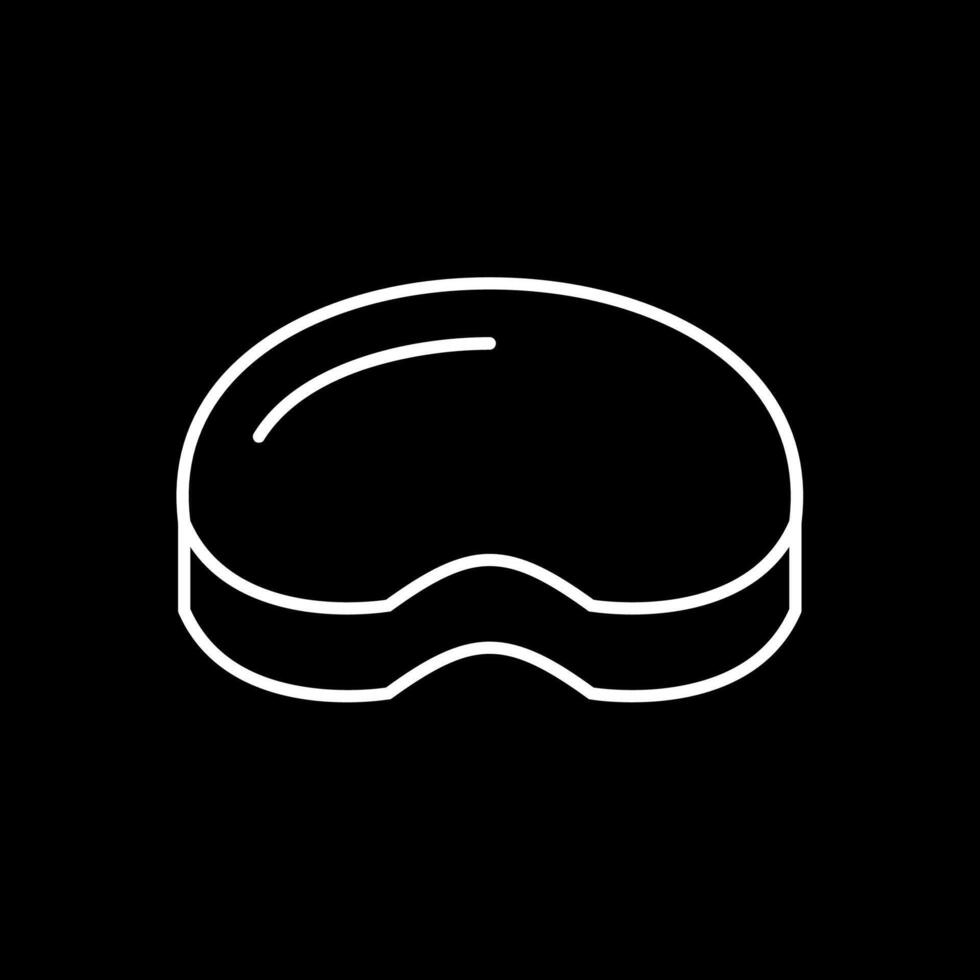 Steak Line Inverted Icon vector