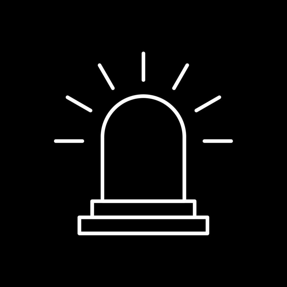 Siren Line Inverted Icon vector