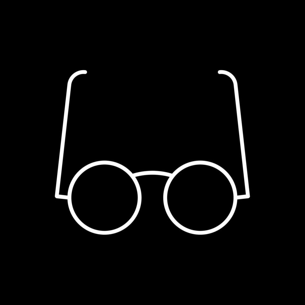Goggles Line Inverted Icon vector