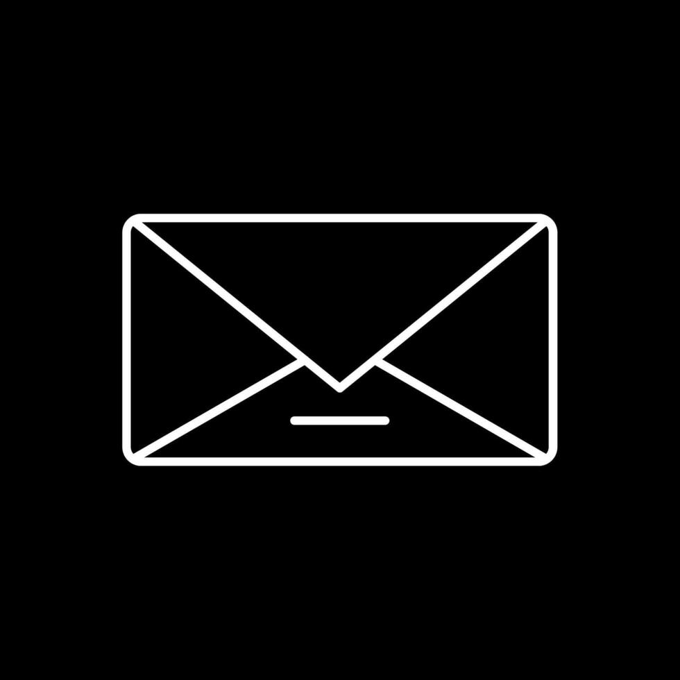 Send Line Inverted Icon vector