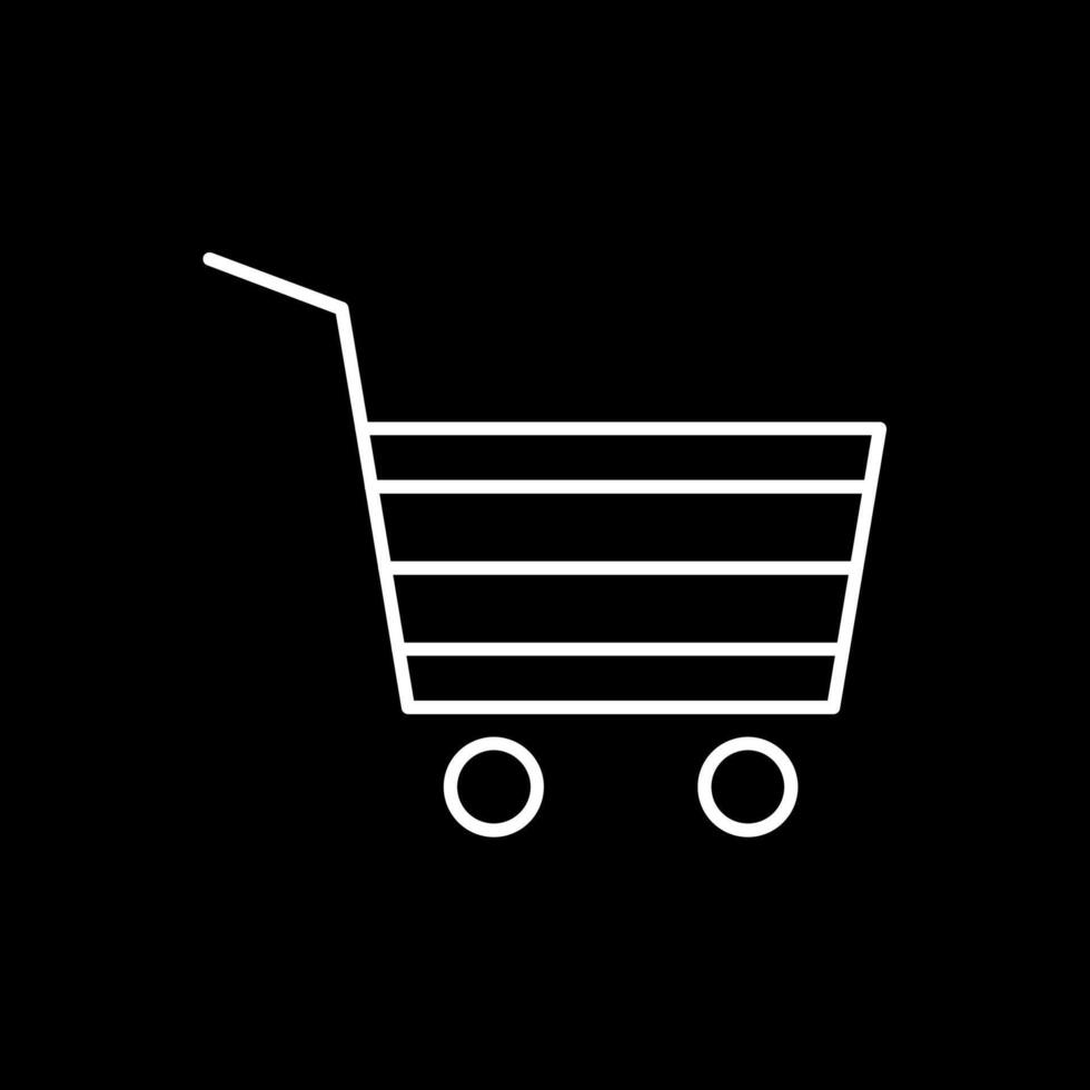 Trolley Line Inverted Icon vector