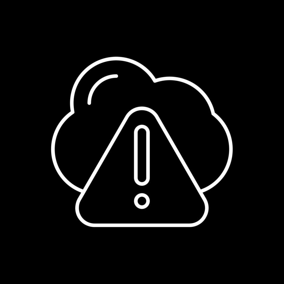 Danger Line Inverted Icon vector