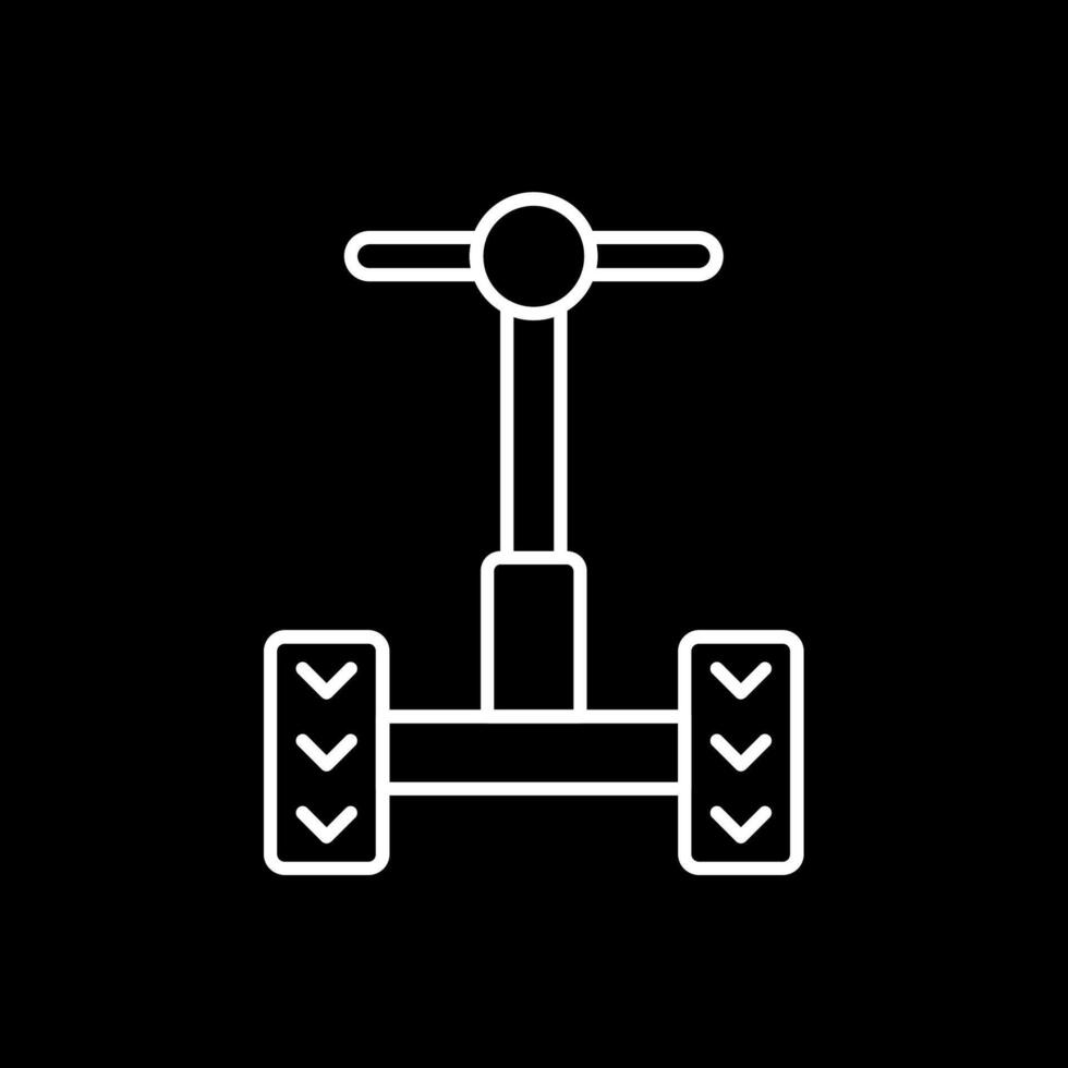 Segway Line Inverted Icon vector