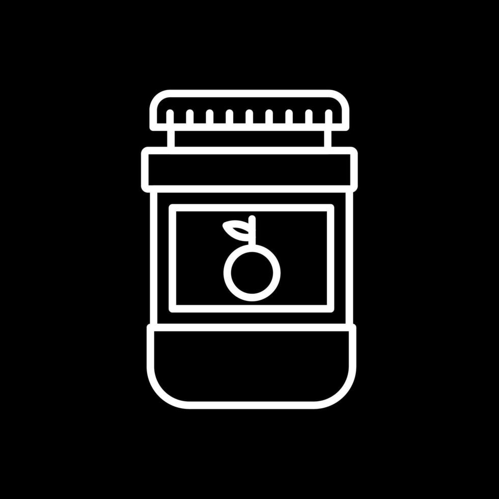 Jam Line Inverted Icon vector
