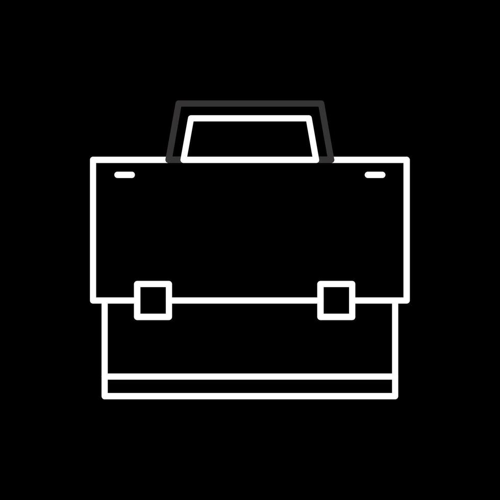 Suitcase Line Inverted Icon vector