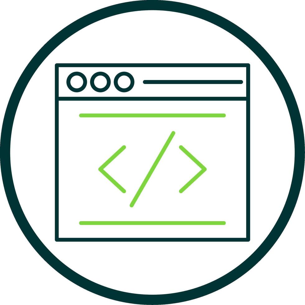 Coding Line Circle Icon 42835423 Vector Art at Vecteezy