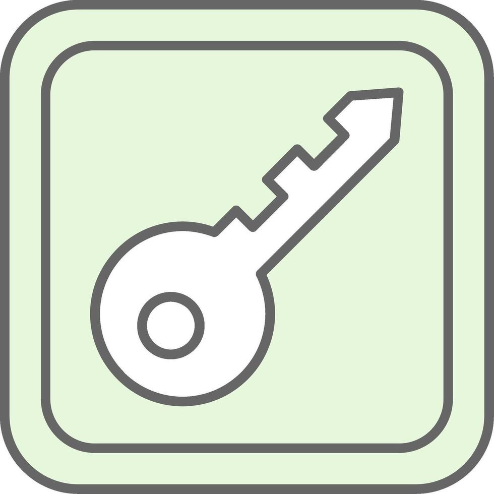 Key Fillay Icon vector