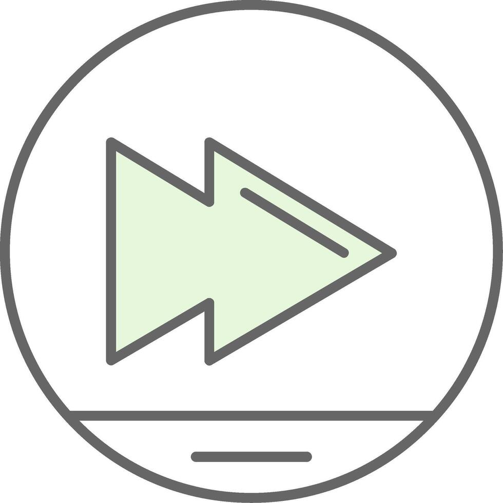 Skip Fillay Icon vector