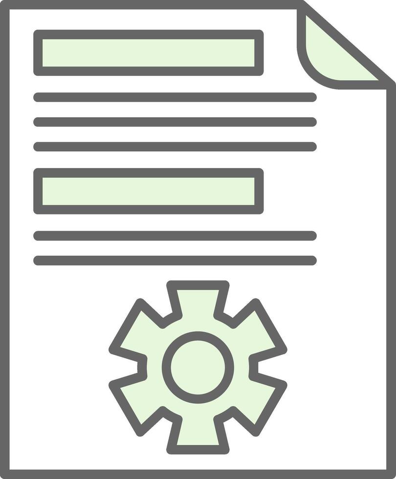 Project Management Fillay Icon vector