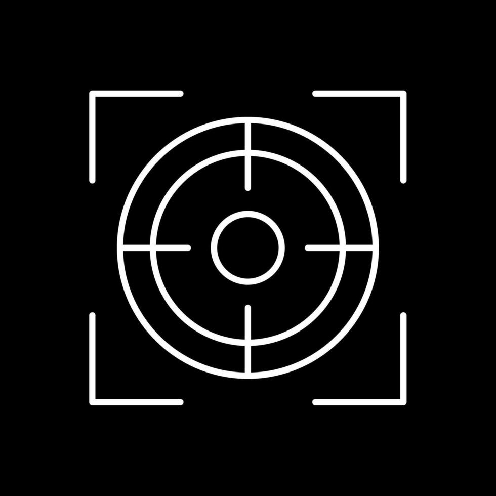 Focus Line Inverted Icon vector