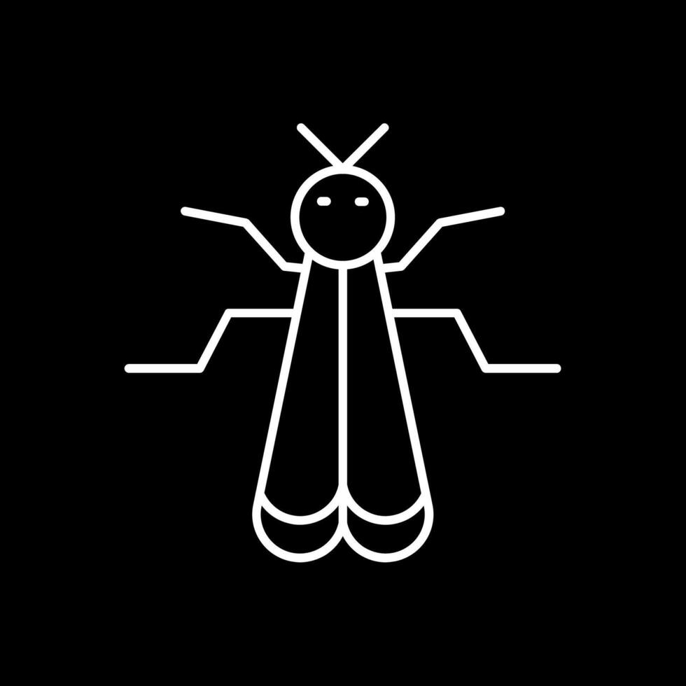 Insect Line Inverted Icon vector