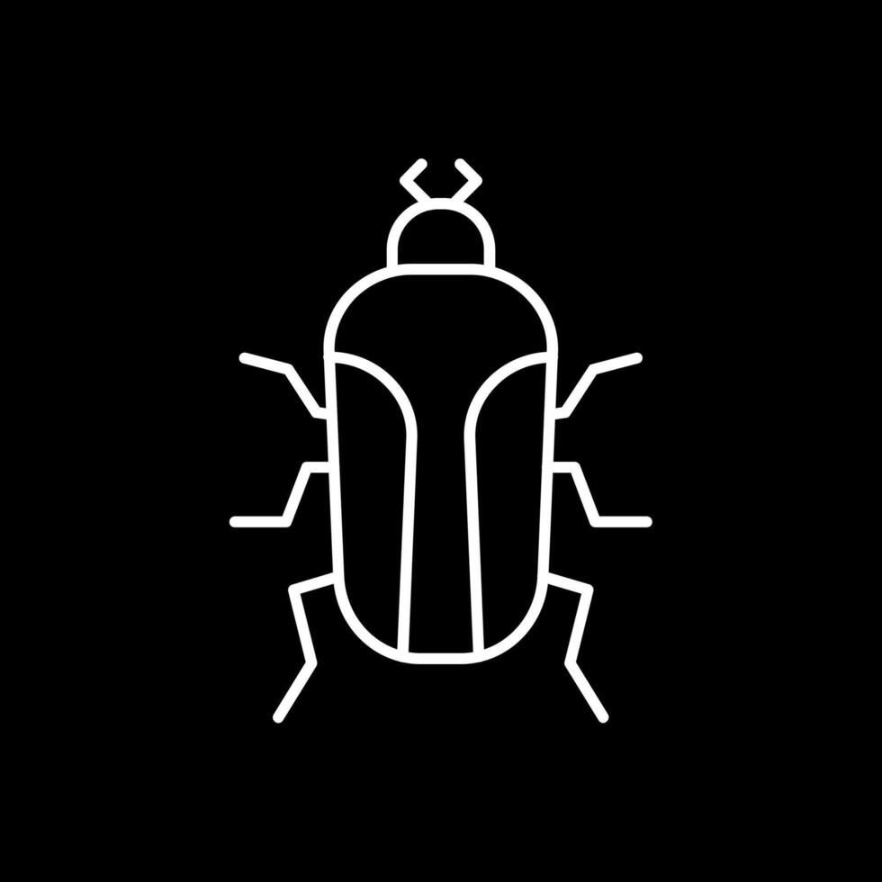Insect Line Inverted Icon vector