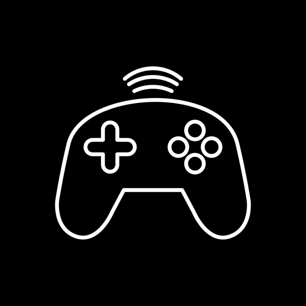 Controller Line Inverted Icon vector