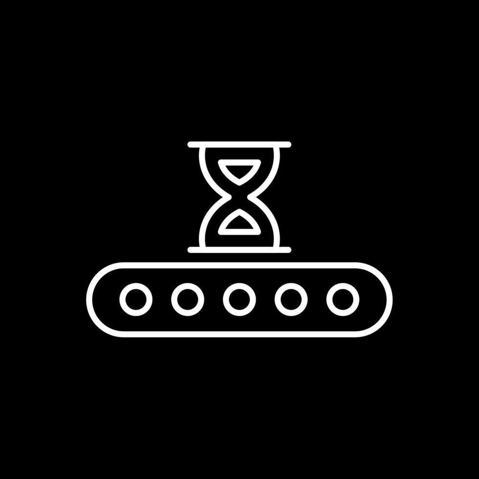 Waiting Line Inverted Icon vector