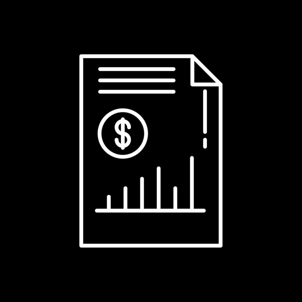 Income Line Inverted Icon vector