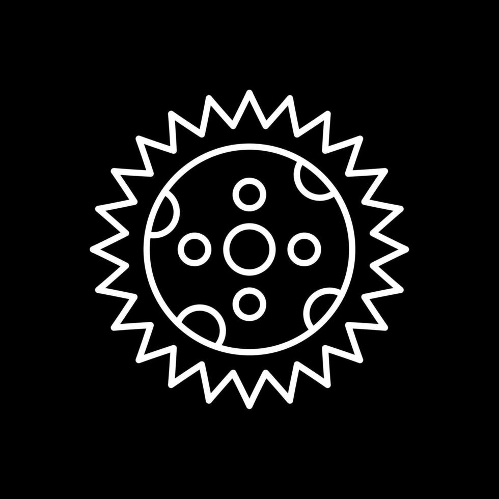 Eclipse Line Inverted Icon vector