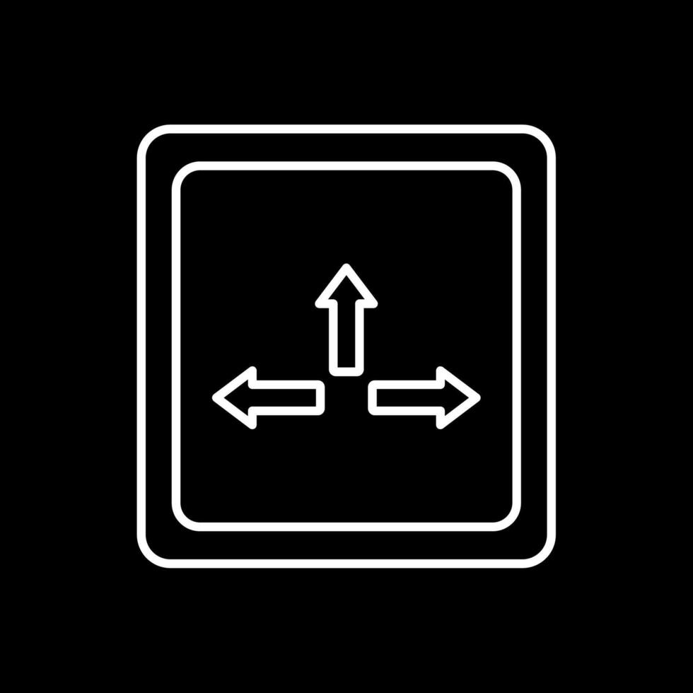 Resize Line Inverted Icon vector