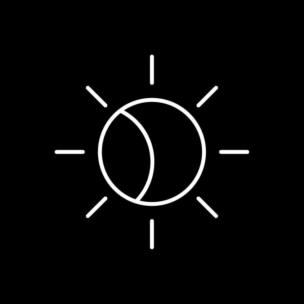 Eclipse Line Inverted Icon vector