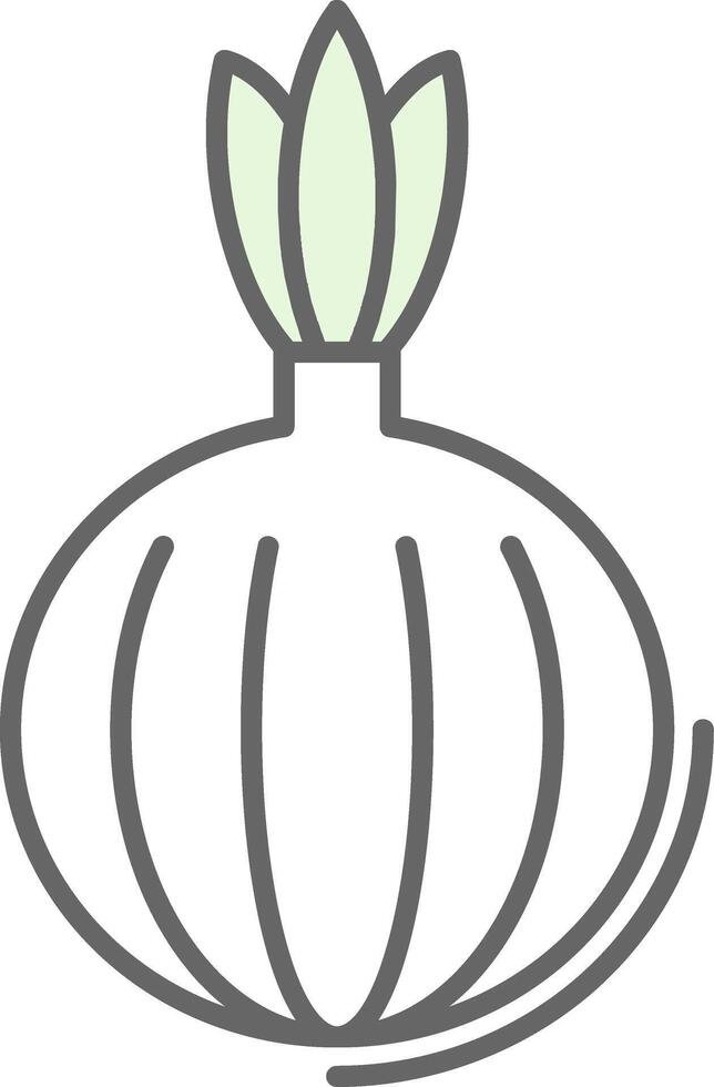 cebolla relleno icono vector