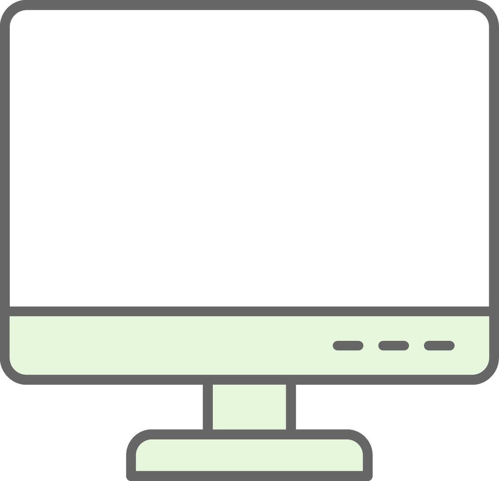 Computer Fillay Icon vector