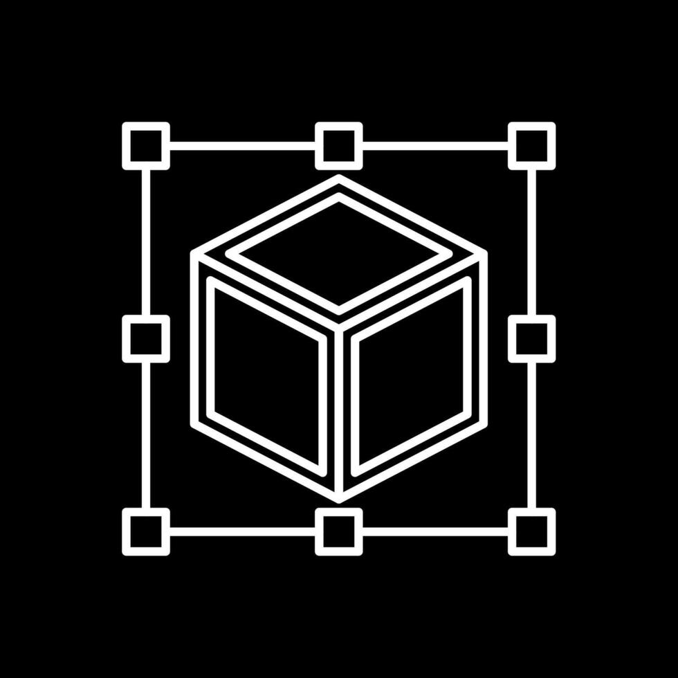 Scale Line Inverted Icon vector