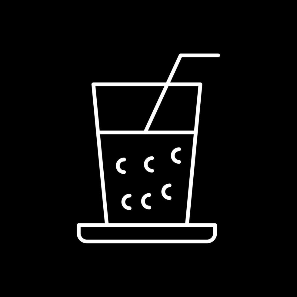 Drinks Line Inverted Icon vector