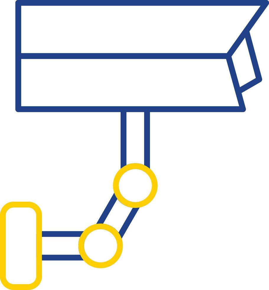 Cctv Line Two Color Icon vector