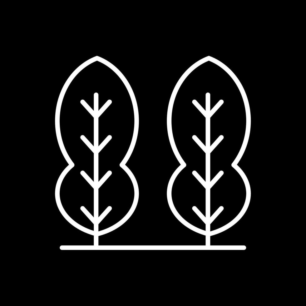 Kaffir Lime Line Inverted Icon vector