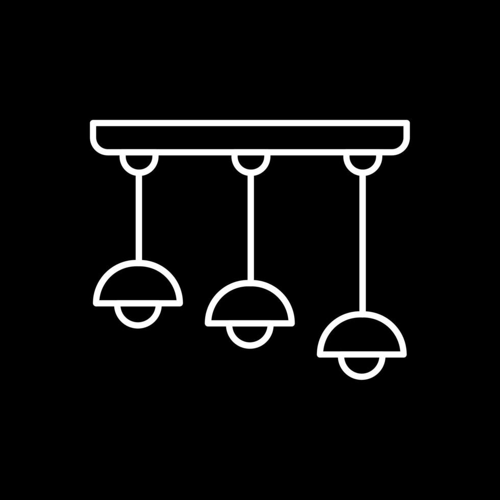 Ceiling Line Inverted Icon vector