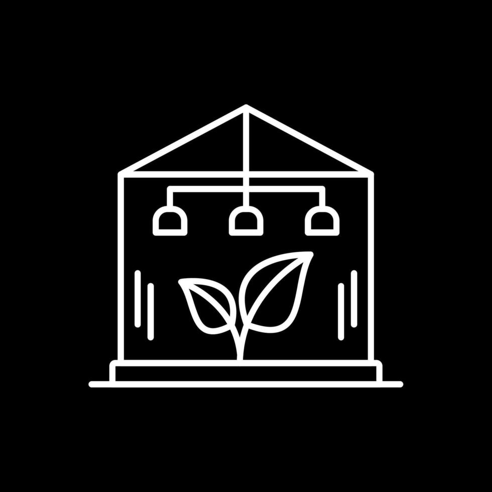 Greenhouse Line Inverted Icon vector