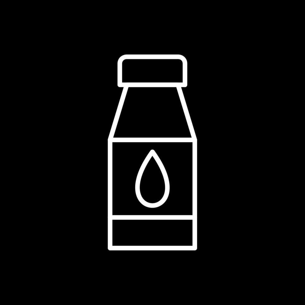 Water Bottles Line Inverted Icon vector