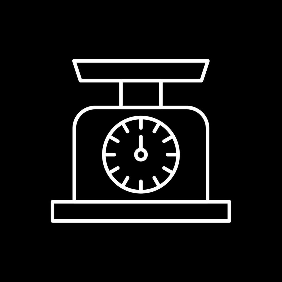 Scale Line Inverted Icon vector