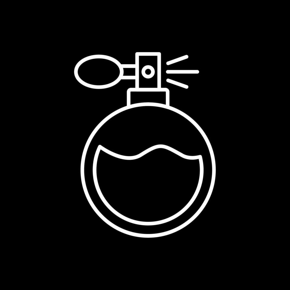 Perfume Line Inverted Icon vector