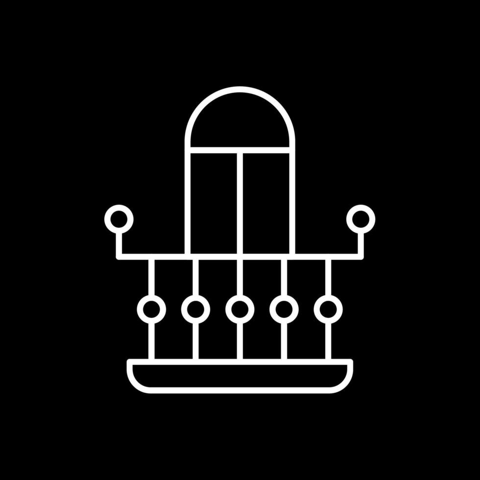 Balcony Line Inverted Icon vector