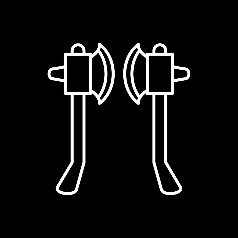 Axes Line Inverted Icon vector