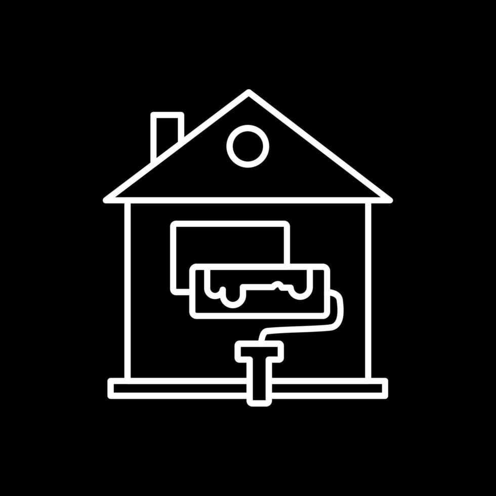 Home Renovation Line Inverted Icon vector