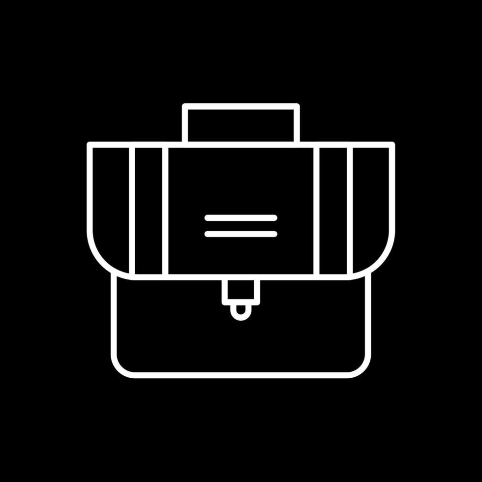 Suitcase Line Inverted Icon vector