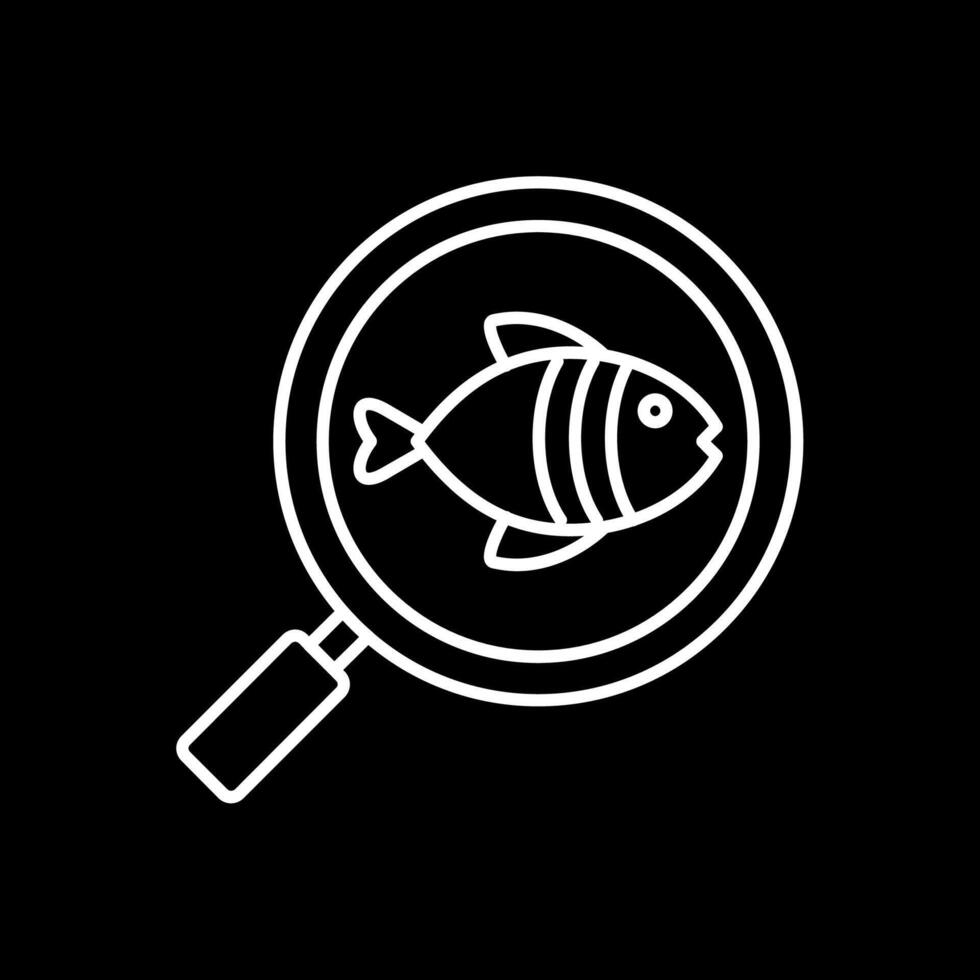 Zoology Line Inverted Icon vector
