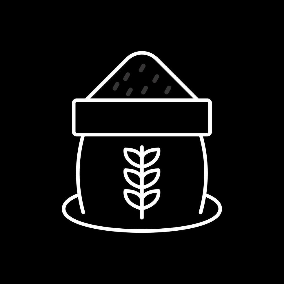 Grain Line Inverted Icon vector