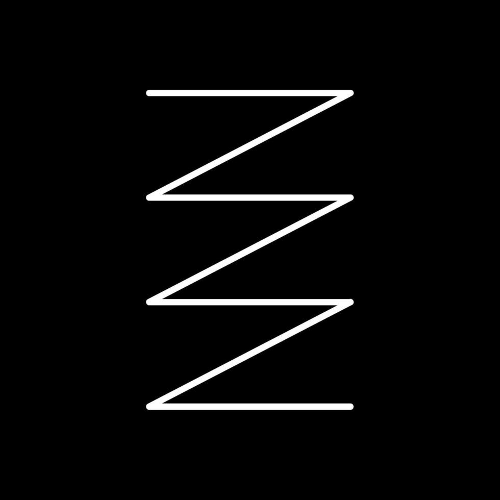 Spring Line Inverted Icon vector