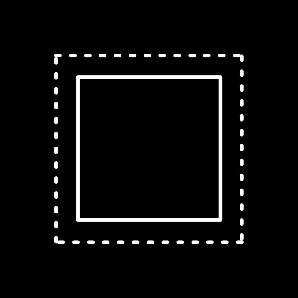 Marquee Line Inverted Icon vector