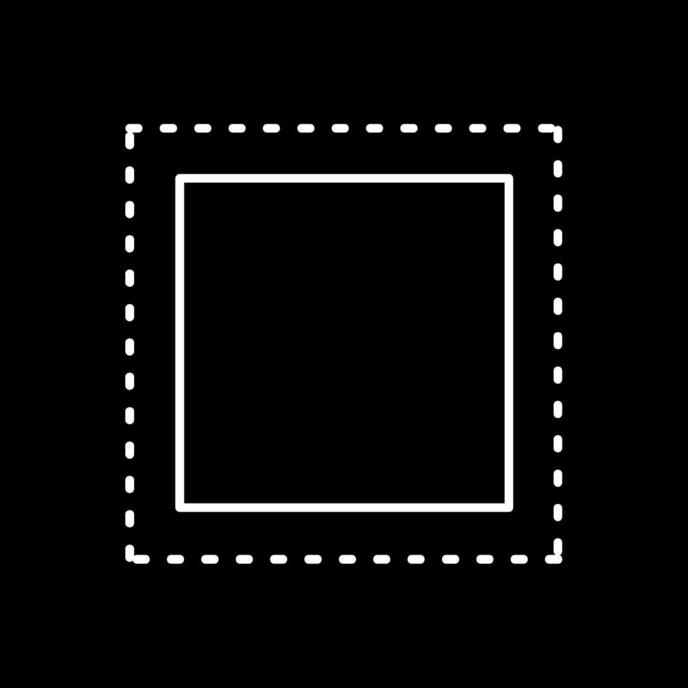 Marquee Line Inverted Icon vector