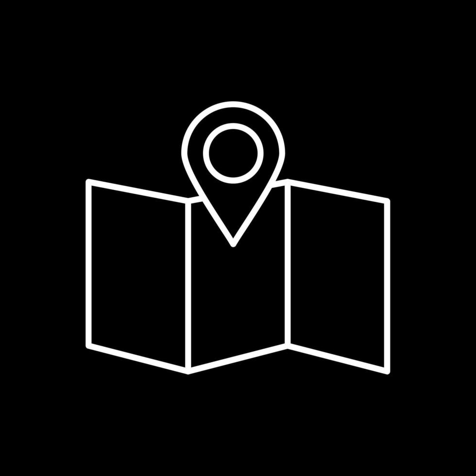 Site Map Line Inverted Icon vector