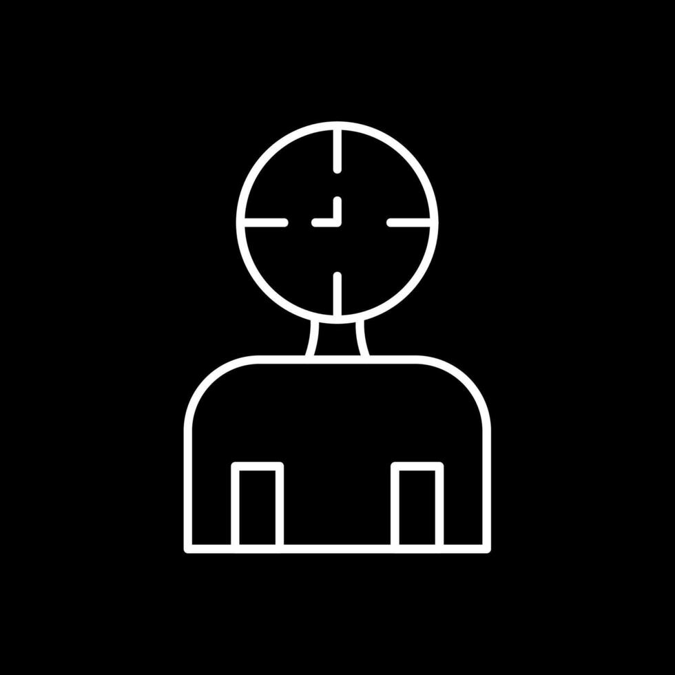 Lifespan Line Inverted Icon vector