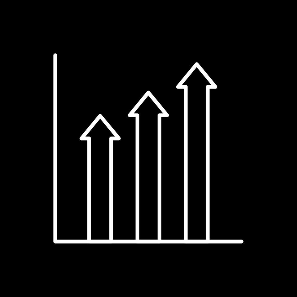 Trend Line Inverted Icon vector