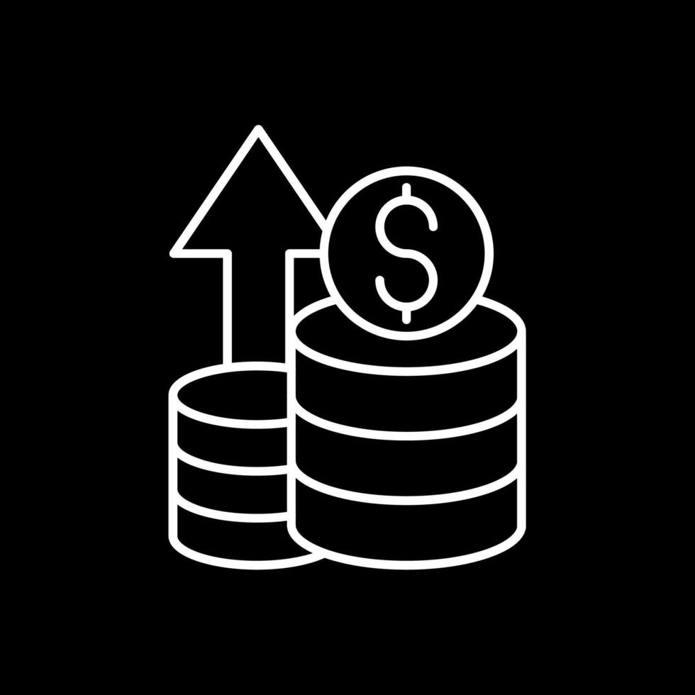 Business Intelligence Line Inverted Icon vector